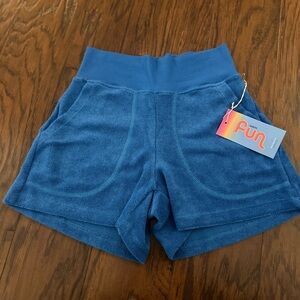 NWT - Blue Terry Cloth Shorts - Size M